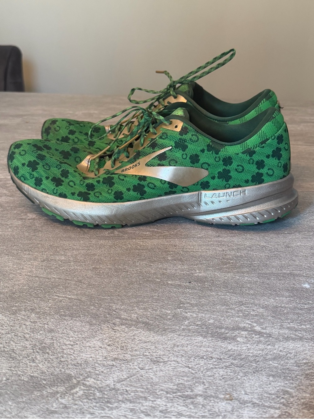 limited-edition Brooks Launch 6 "Run Lucky" Shamrock running shoes Men’s Sz 11